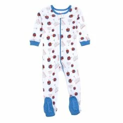Baby (NB-24M) Leveret Menorah Print Footie Pajamas
