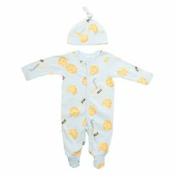 Pajamas Baby Boy (NB-9M) Bloomin Baby Milk & Cookies Sleeper With Hat
