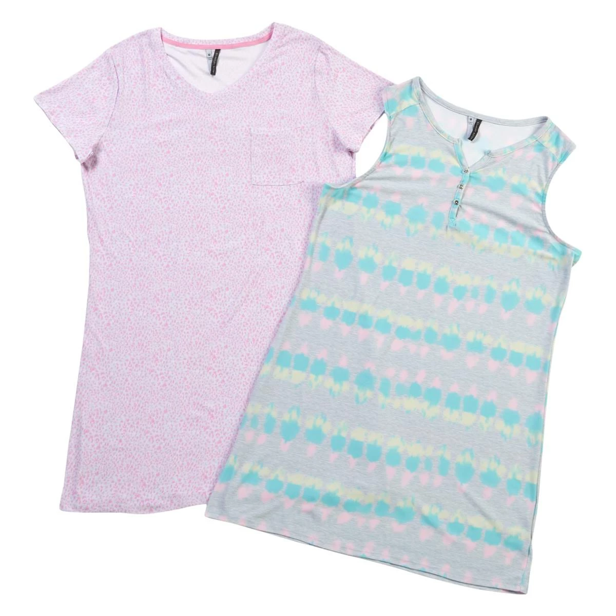 Pajamas Womens Jaclyn 2pk. Short Sleeve & Sleeveless Nightshirt-Tie Dye 3 Pajamas Womens Jaclyn 2pk. Short Sleeve & Sleeveless Nightshirt-Tie Dye