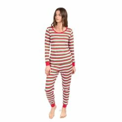 Pajamas Womens Leveret Multicolor Cotton Pajama Set