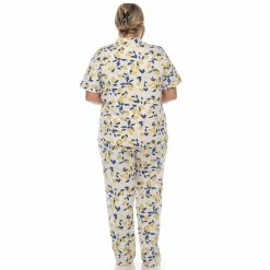 Pajamas Plus Size White Mark Lemon Pajama Set -Nautica Sales Store ff660cd9 1e94 435d 94bc e572c5358da4